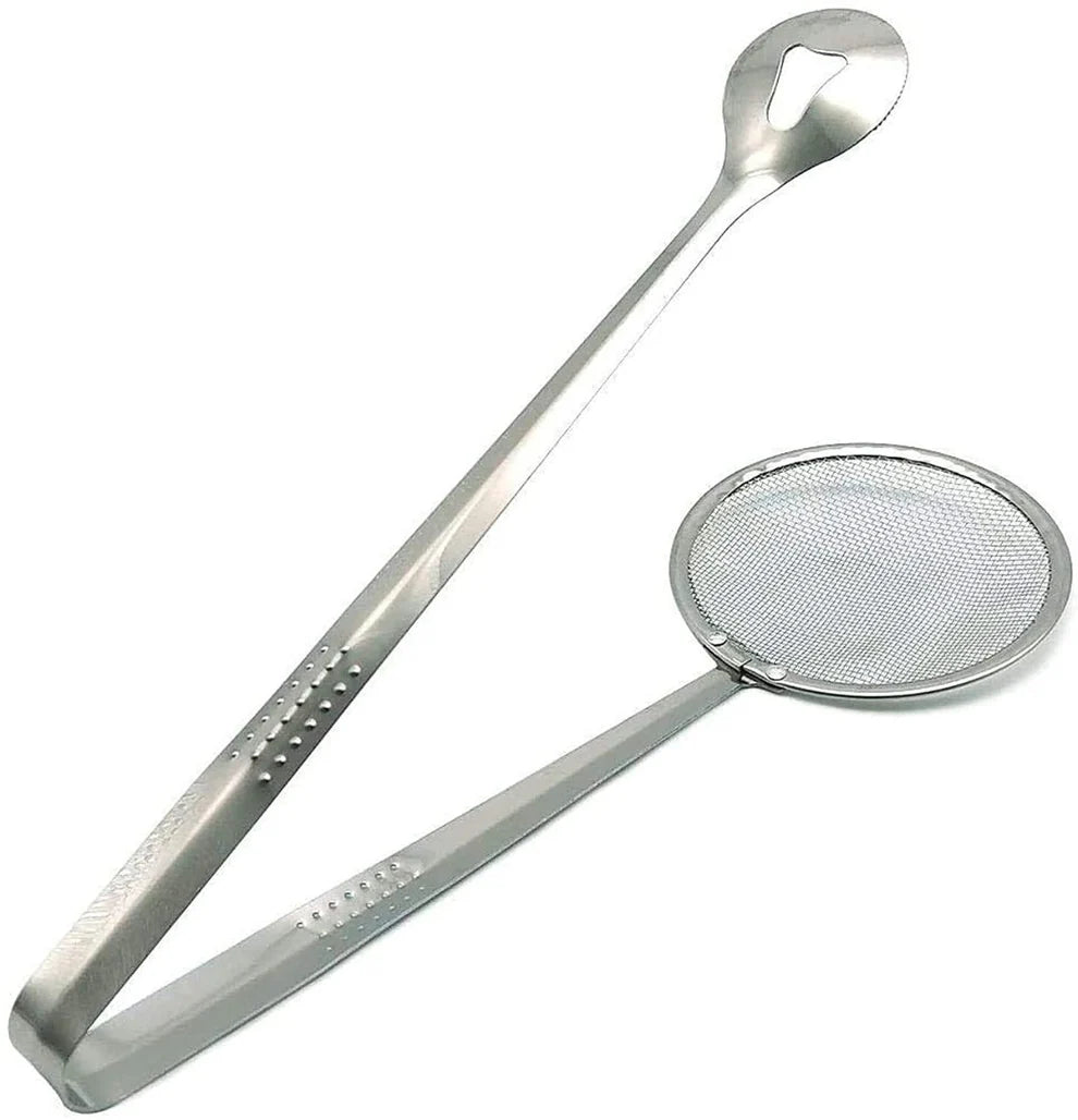2In1 Stainless Steel Oil-Frying Spoon