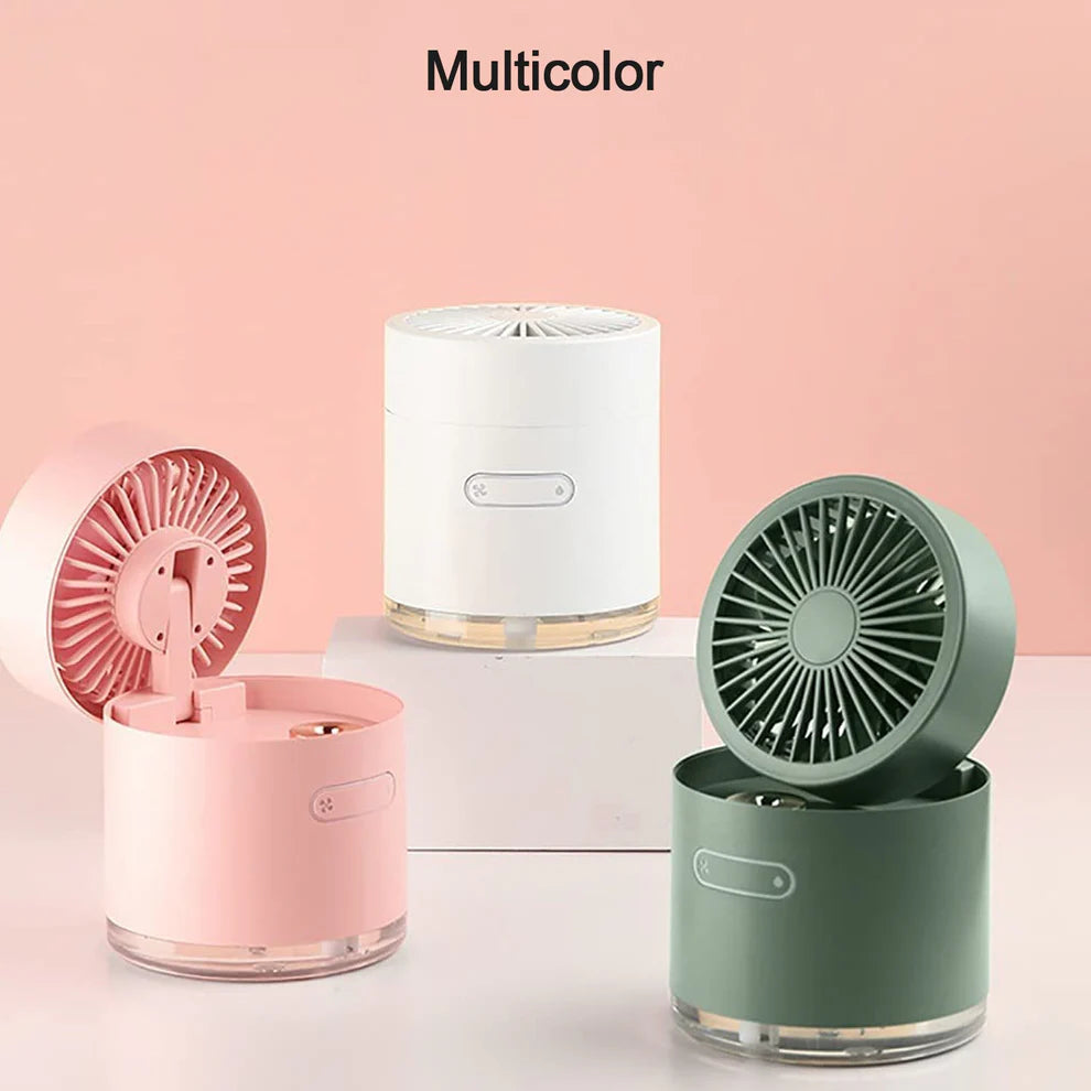 Mini Fan with Humidifier Spray