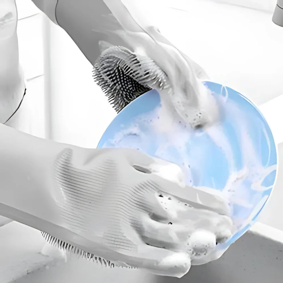 Silicone Cleaning Gloves ( 1 Pair )