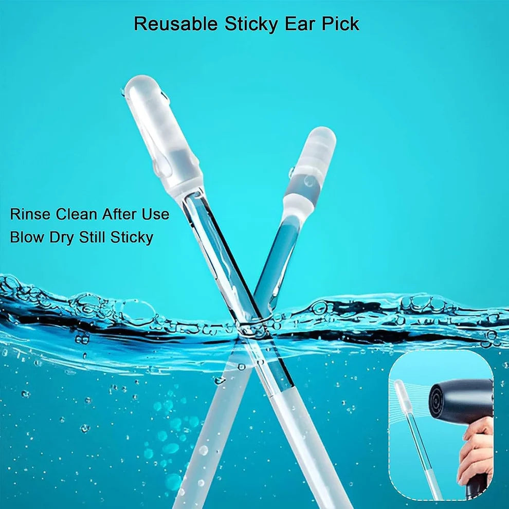 Silicone Reusable Ear wax Cleaner Stick (12 Pcs)