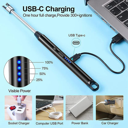 USB Plasma Rechargeable Electric Lighter for Kitchen