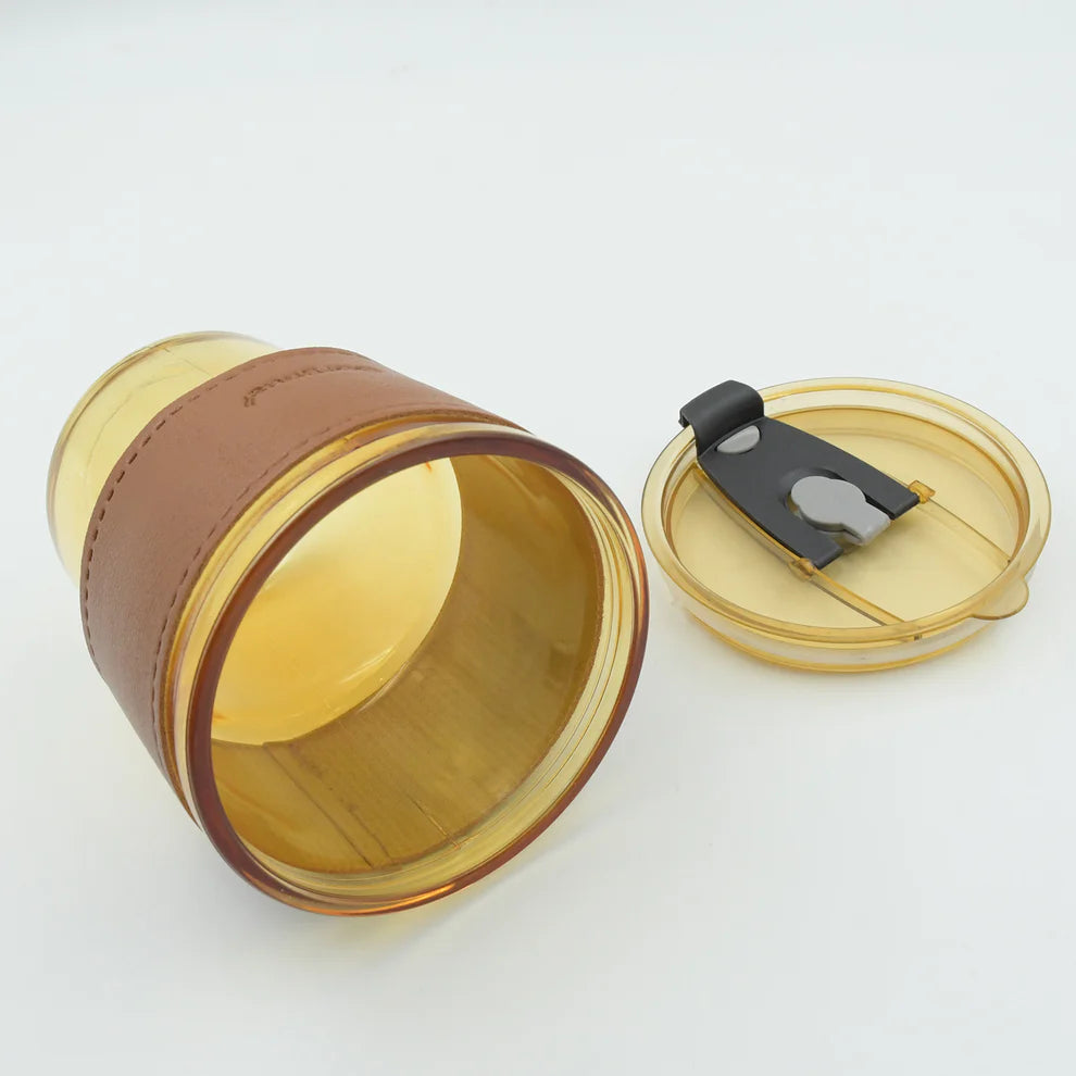 Glass Mug with Straw & Lid