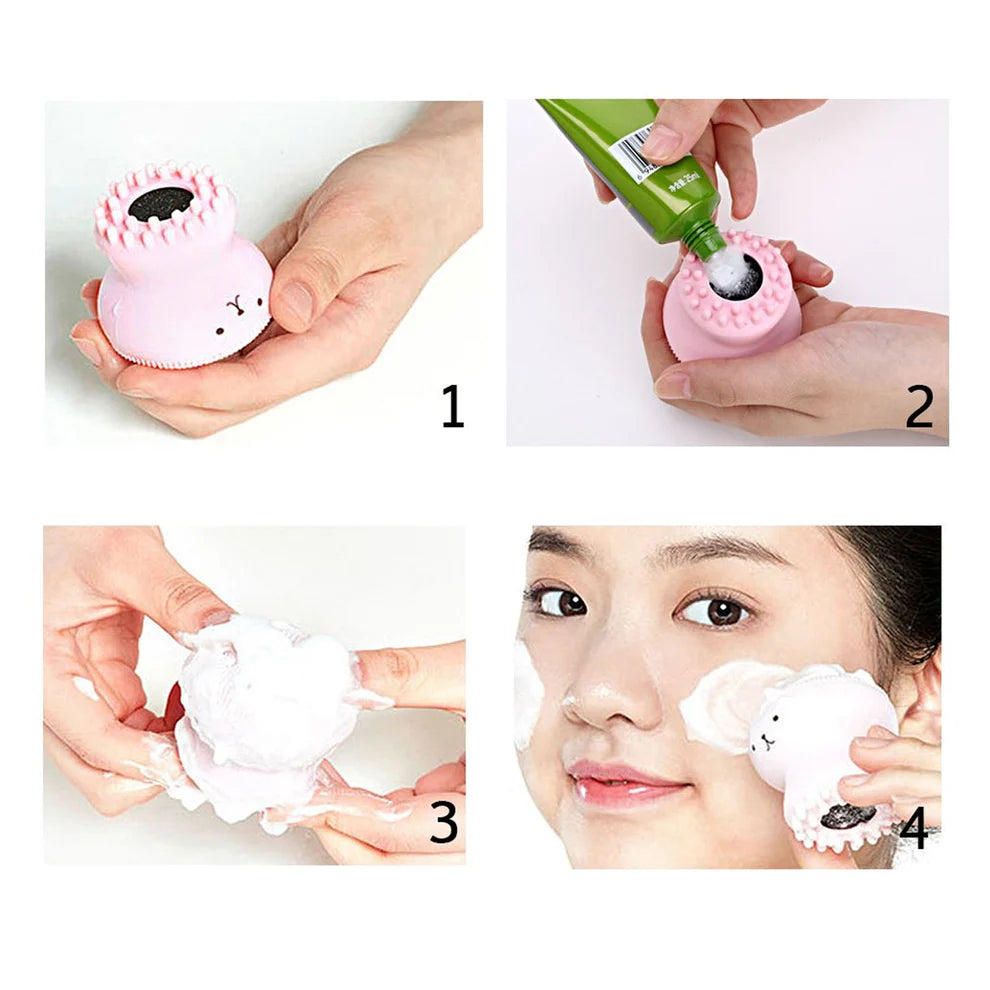 Silicone Face Scrubber Massager