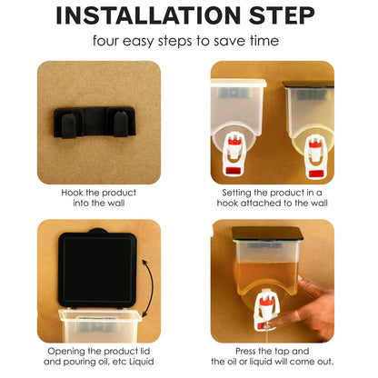 Wall-Mounted Oil Dispenser Bottle