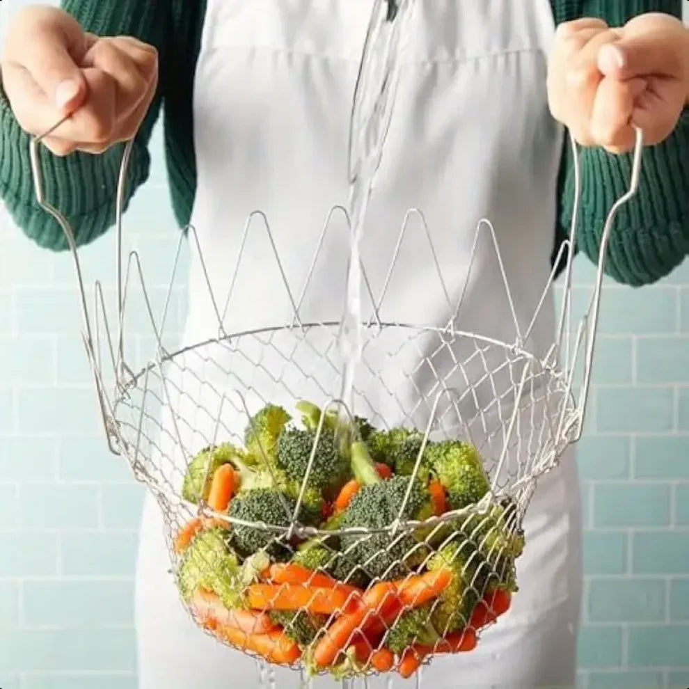 Foldable Chef Strainer Basket