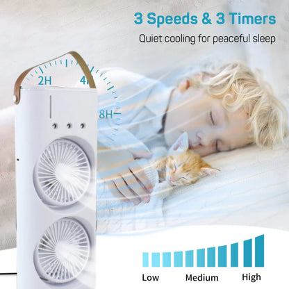 Double-Head Powerful Air Cooler
