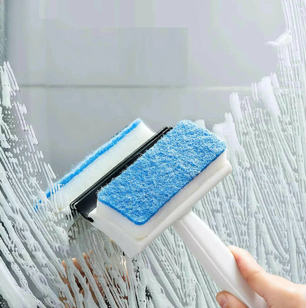 2-in-1 Glass Wiper & Brush