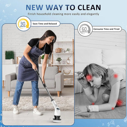 7-in-1 Electric Spin Scrubber Cleaning Brush