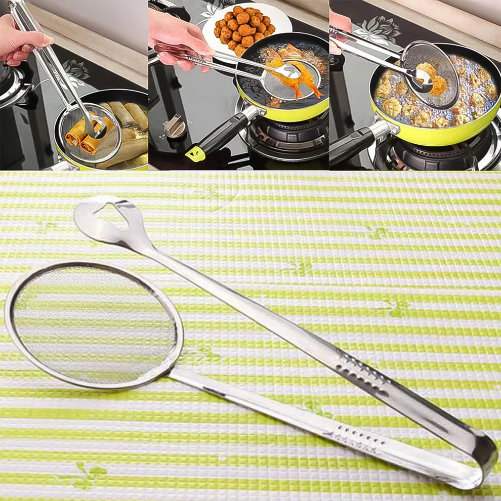 2In1 Stainless Steel Oil-Frying Spoon