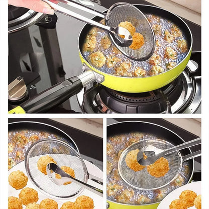 2In1 Stainless Steel Oil-Frying Spoon