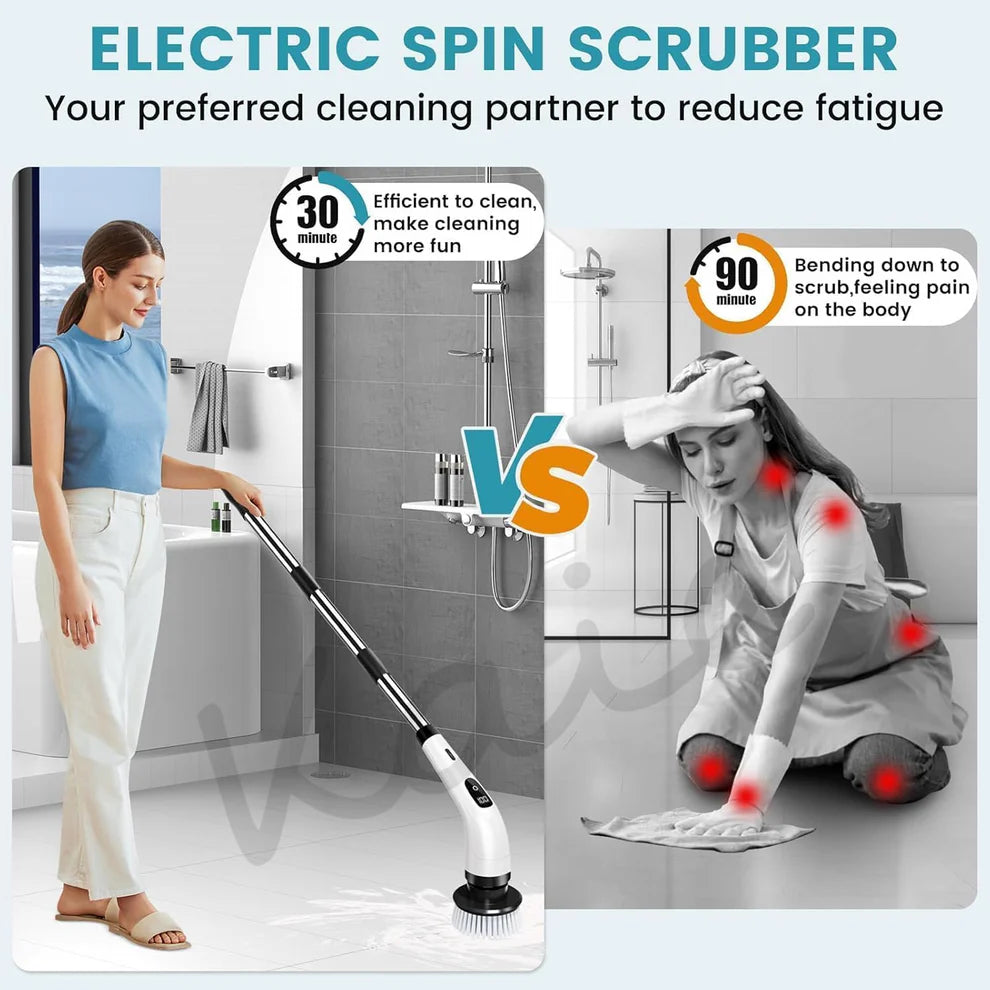7-in-1 Electric Spin Scrubber Cleaning Brush