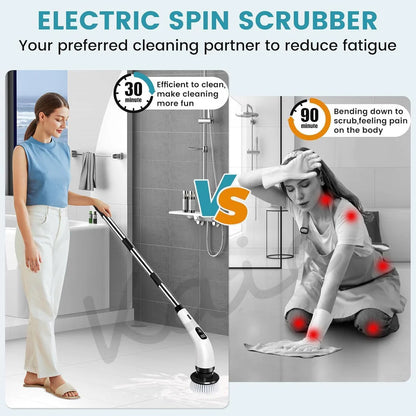 7-in-1 Electric Spin Scrubber Cleaning Brush