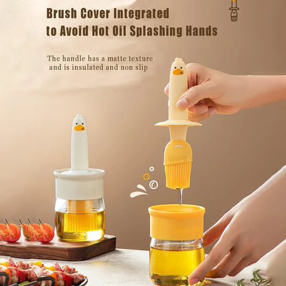 Oil Dispenser with Silicone Brush