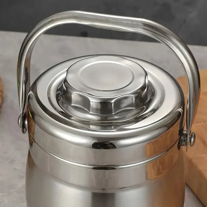 Insulated Leak-Proof Stainless Steel Lunch Box (2.2L)