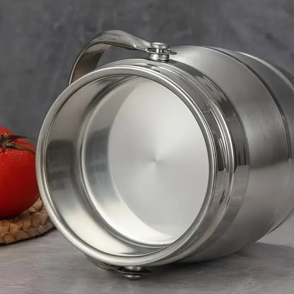 Insulated Leak-Proof Stainless Steel Lunch Box (2.2L)