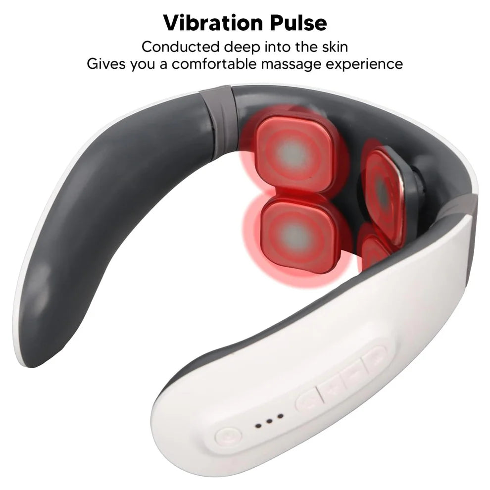 4 Heads Electric Neck and Back Pulse Massager