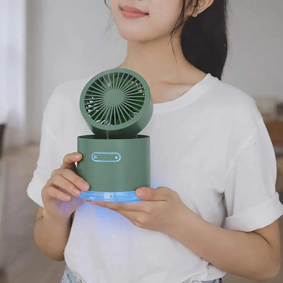 Mini Fan with Humidifier Spray