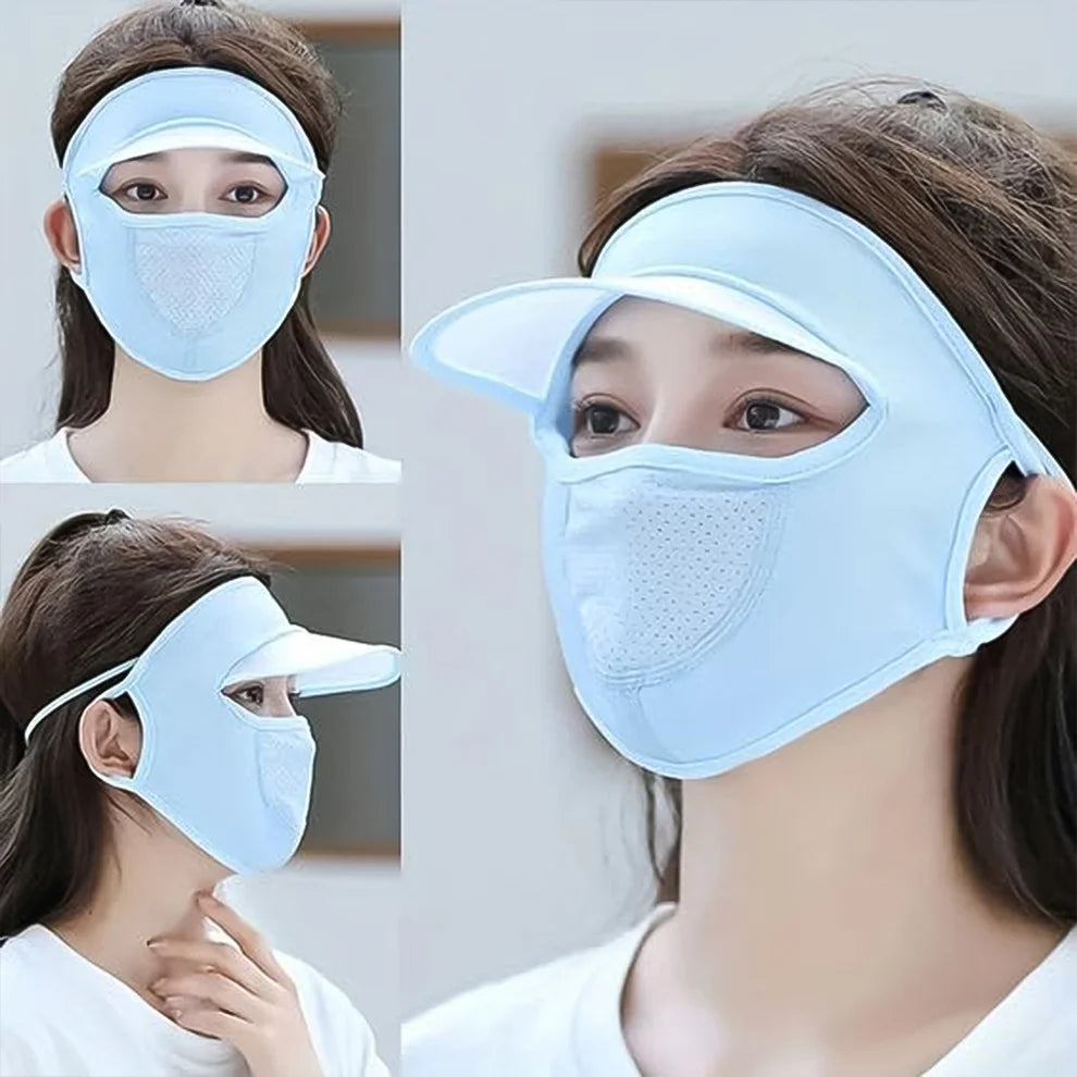 Women's Full Face UV Protection Cap