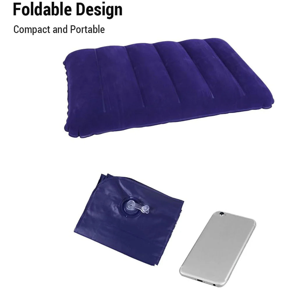 Velvet Air Inflatable Cushion (Blue)