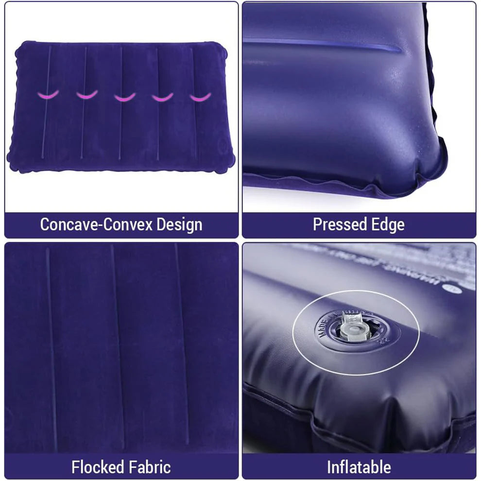 Velvet Air Inflatable Cushion (Blue)