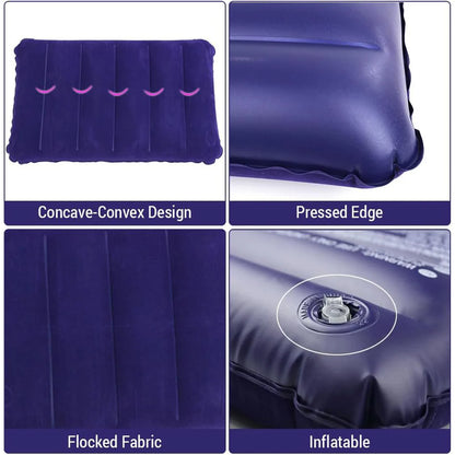 Velvet Air Inflatable Cushion (Blue)