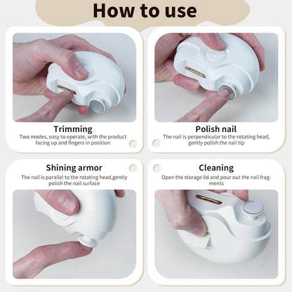 2-in-1 Electric Nail Clippers