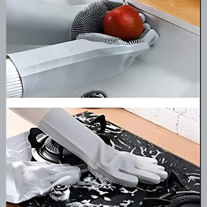 Silicone Cleaning Gloves ( 1 Pair )