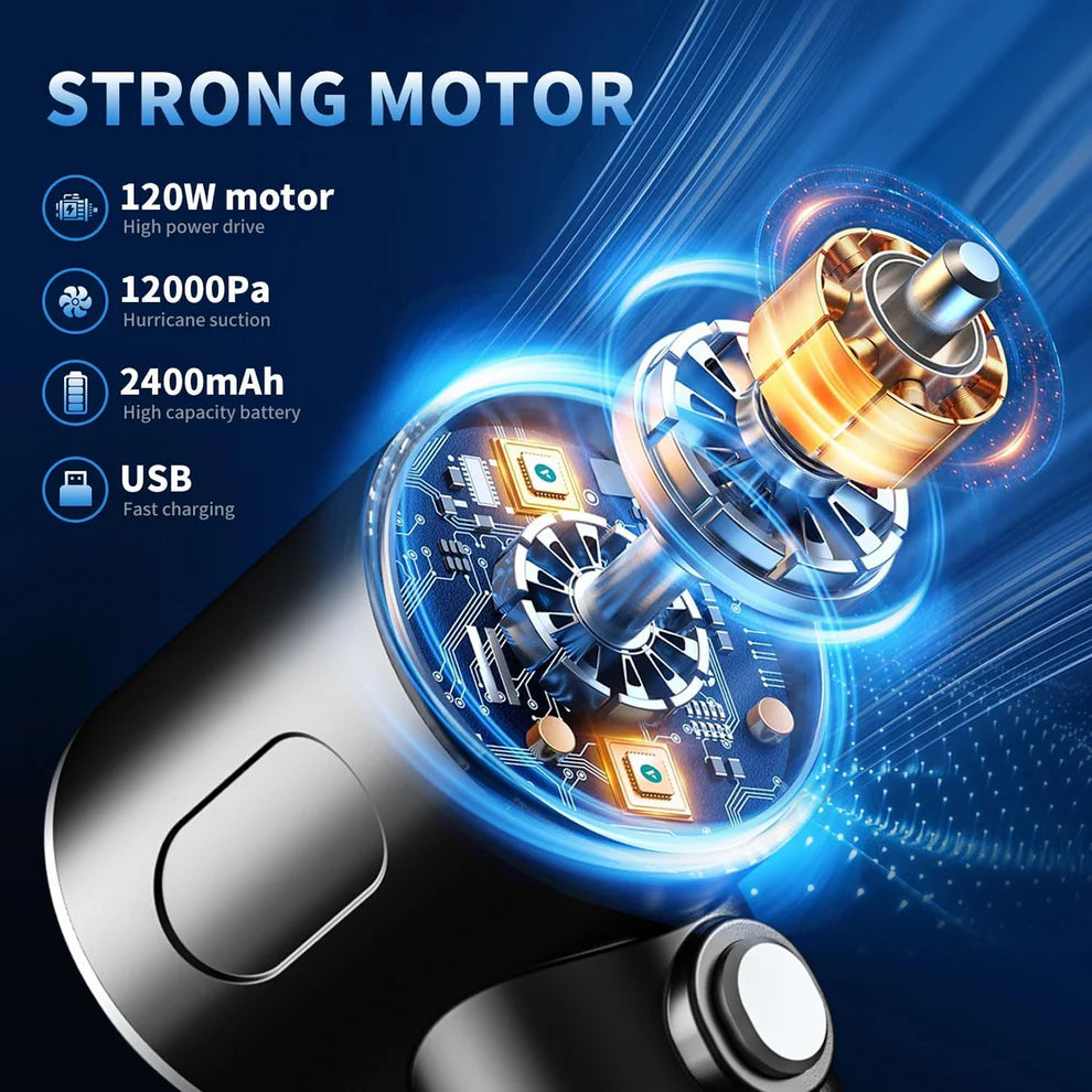 3 in 1 Mini Wireless Car Vacuum