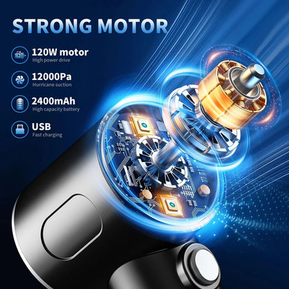 3 in 1 Mini Wireless Car Vacuum