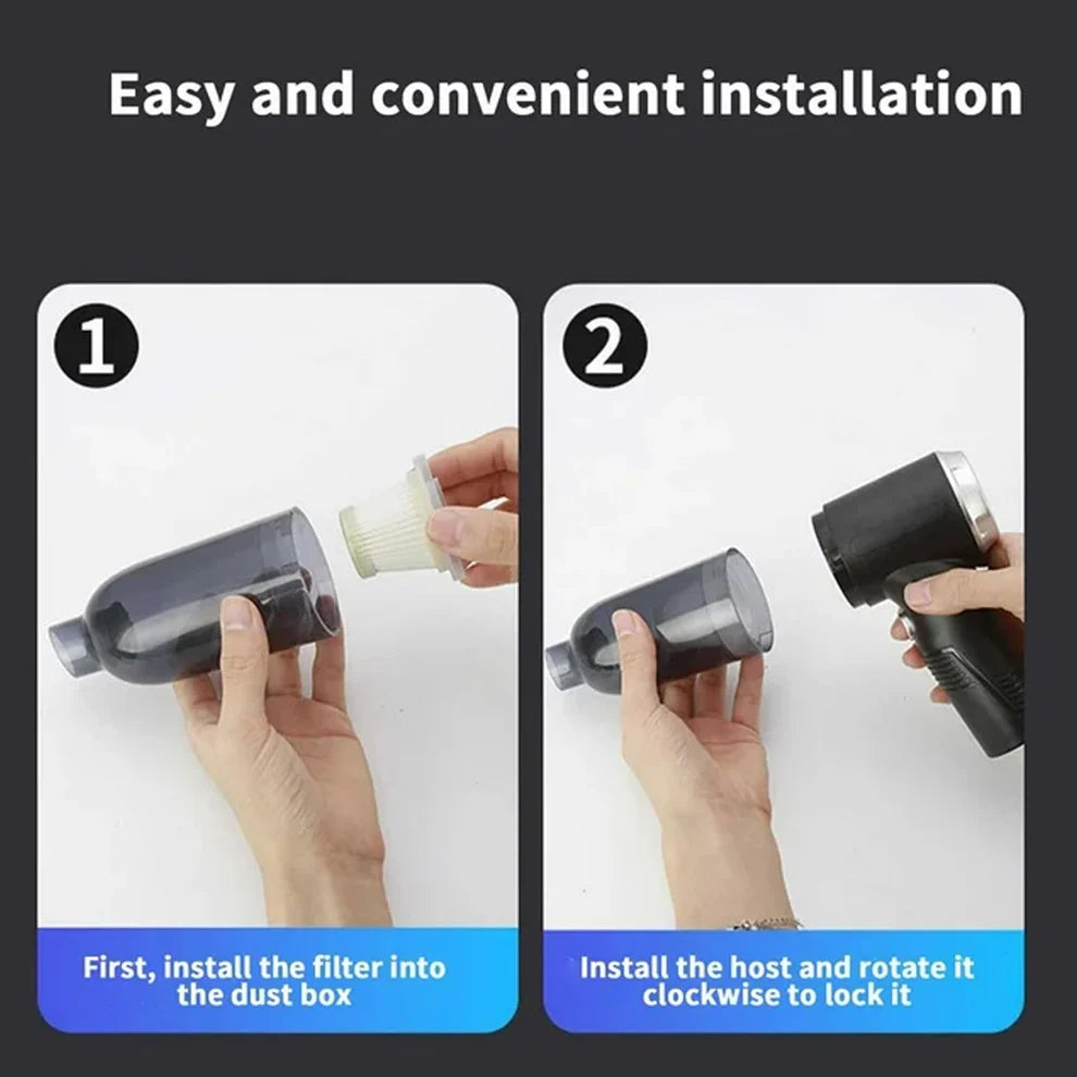 3 in 1 Mini Wireless Car Vacuum