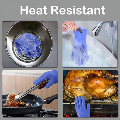 Silicone Cleaning Gloves ( 1 Pair )