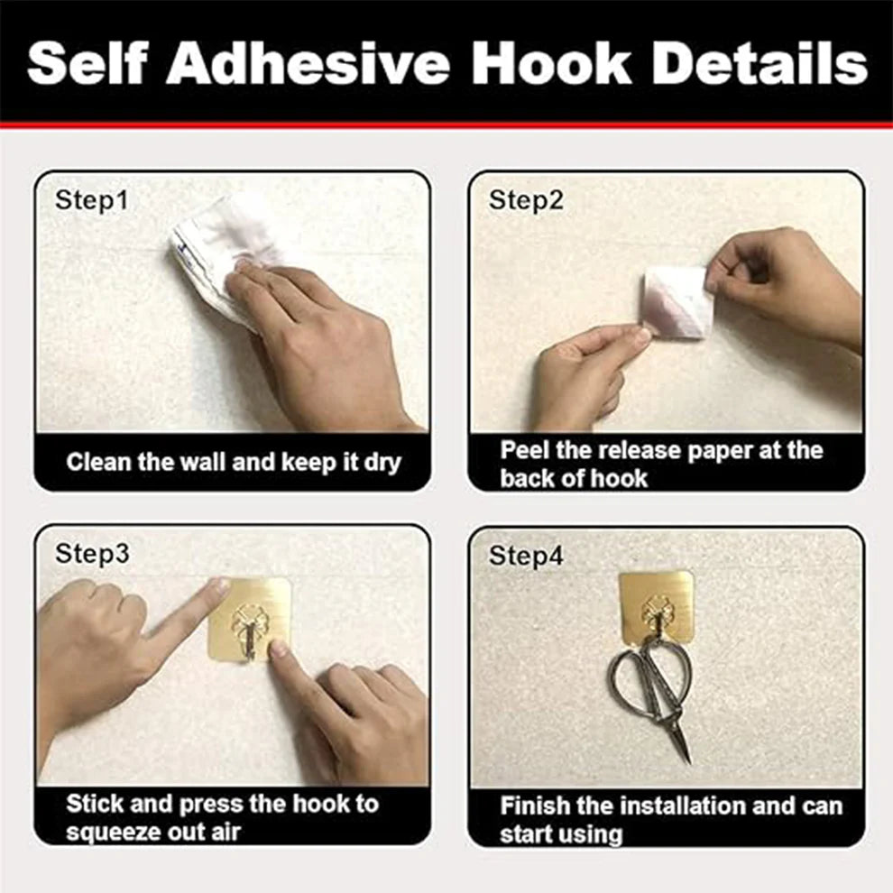 Adhesive Heavy-Duty Hooks