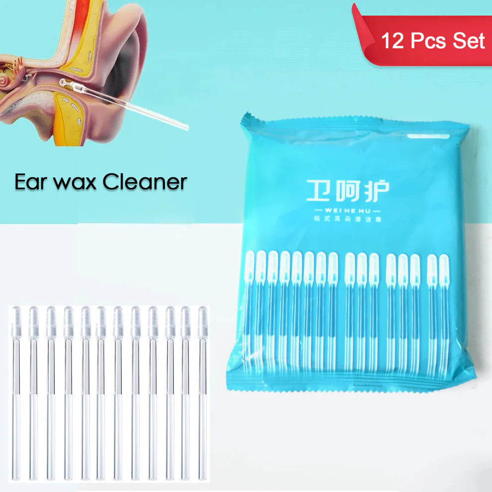 Silicone Reusable Ear wax Cleaner Stick  (12 Pcs)